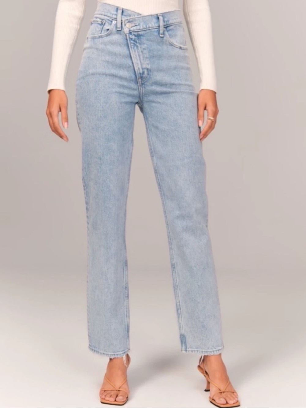 Abercrombie & Fitch Light Blue Straight Leg Jeans